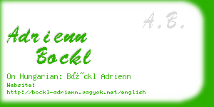 adrienn bockl business card